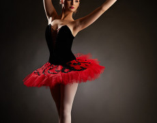 Balerina in studio